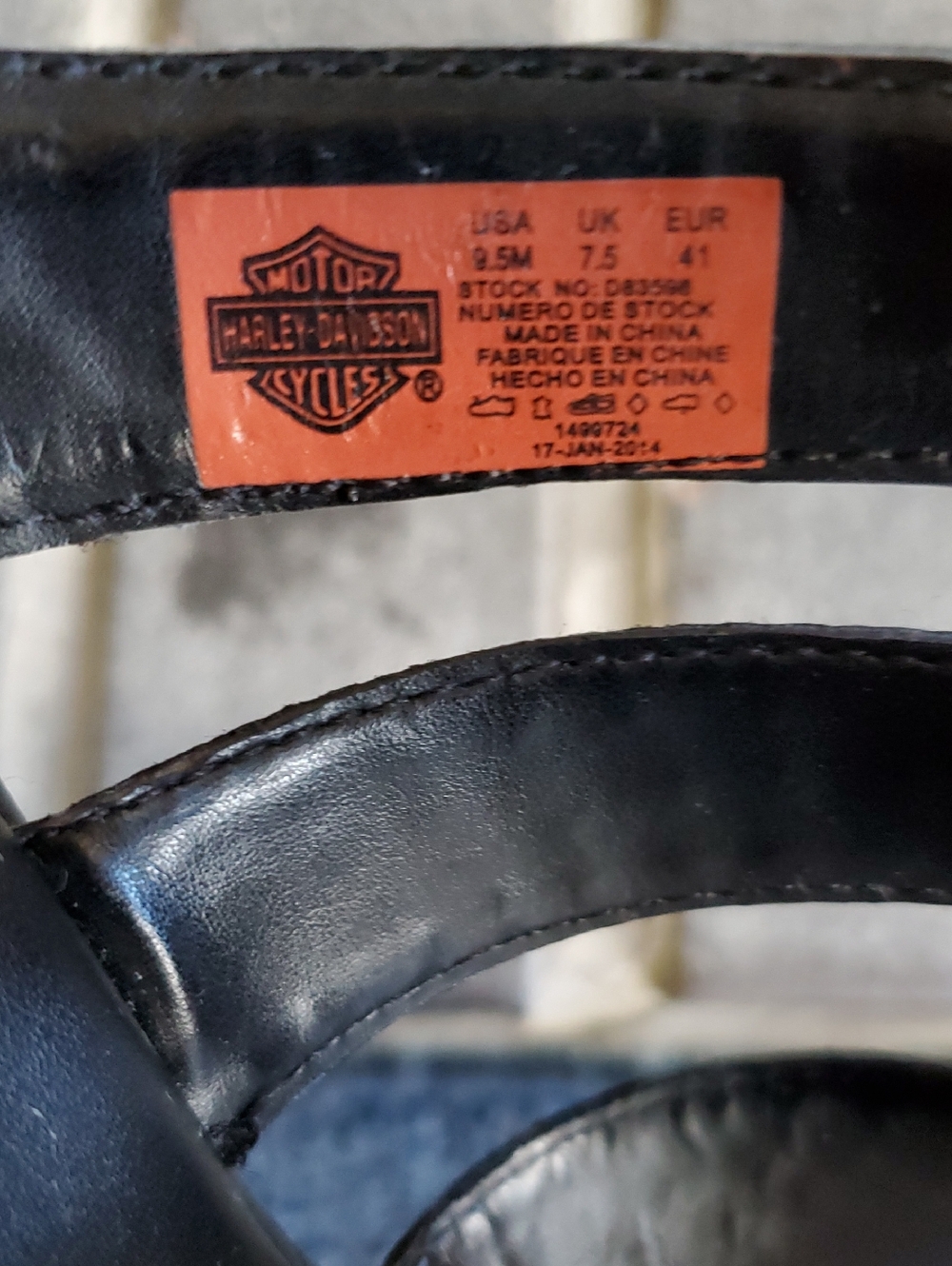 Harley-Davidson Womens Kirsty Wedge Rhinestone Sandal - size 9 1/2 - Picture 6 of 8